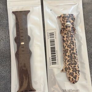 Leopard and Brown Apple Watch Bands